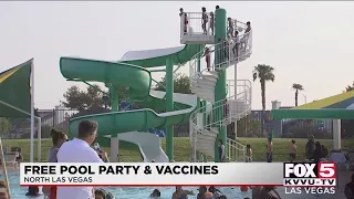 'End of summer' pool party, vaccine clinic held in North Las Vegas
