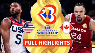 USA 🇺🇸 vs Canada 🇨🇦 | Full Game Highlights | FIBA Basketball World Cup 2023