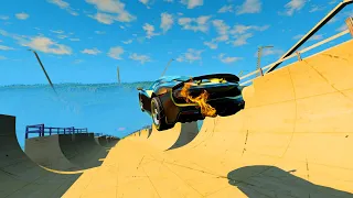 Mega ramp vs cars #2 - BeamNG Drive