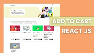 Build Udemy Clone - React JS | React E-Commerce App Design Tutorial | React Shopping Cart UI Design