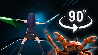 [Beat Saber 90°] Crab Rave - Noisestorm (HARD)