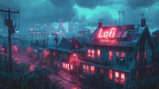 Rainy Day Lofi Study Music 📚 Lofi Hip Hop Radio 🌧️ Chillhop 90's Vibes Lofi City