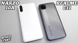 Realme C11 vs Narzo 10A - Speed Test