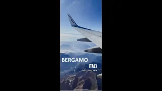 Ryan Air landing at Bergamo Airport #ryanair #milan #bergamo