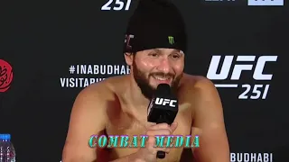 'ILL BE BACK" || UFC 251 JORGE MASVIDAL POST FIGHT Interview