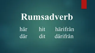 Rumsadverb (SFI)