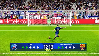 PSG vs Barcelona | UEFA Champions League FINAL | Penalty Shootout - Messi vs Barcelona | PES 2021