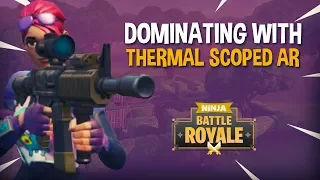 Dominating With New Thermal Scoped AR!! - Fortnite Battle Royale Gameplay - Ninja & Daequan