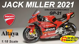 EP590 | JACK MILLER (2021) | DUCATI DESMOSEDICI GP21 | ALTAYA | 1:18 SCALE | MOTOGP