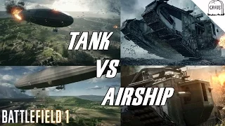 Battlefield 1 Tank vs Zeppelin Air Ship (Battlefield 1 Multiplayer PS4)