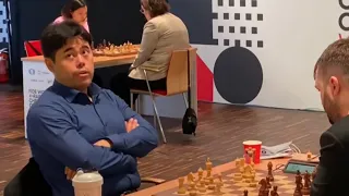 Camera Shows Where Exactly Hikaru Nakamura Looks at During the Game While He is Thinking #2