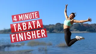 4 Minute | TABATA HIIT | INTENSE WORKOUT FINISHER (w/coach_fitmomma)
