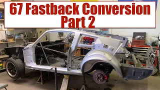 How To Convert a 67 Mustang Coupe to a Fastback  Part 2