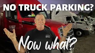 Where to find parking when the truck stops are full?