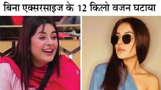 Shehnaz gill weight loss transformation before &after pictures in Bigg boss 13