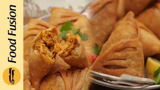 Tandoori Resha Chicken Samosa with New Viral Technique Recipe by Food Fusion