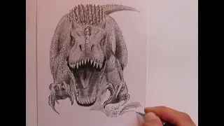 How to Draw Indominus Rex from Jurassic World | Dinosaur Drawing Marathon - Ep17
