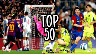 Los MEJORES GOLES de Lionel Messi en Toda su Carrera ► TOP 50 ᴴᴰ