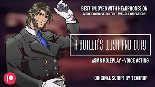 A Butler's Wish and Duty [Comfort for nightmares] [Wholesome] [Dominant] [Flirty]