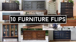 10 Inspiring Furniture Flips // Beautiful Furniture Makeovers