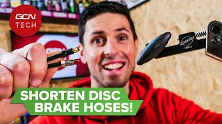 How To Shorten Hydraulic Brake Lines | GCN Tech Maintenance Monday