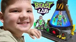 Caleb's BEAST LAB!! Caleb and Mom Learn About Science Experiments with Beast Lab Big Cat!