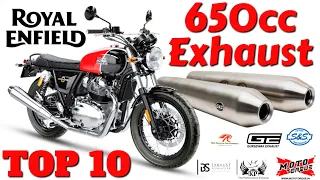 TOP 10 Royal Enfield 650 Exhausts For Interceptor & Continental GT 650🔥🔥