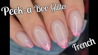 How To: Peek-a-Boo Glitter French with Dip Powder