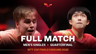 FULL MATCH | WANG Chuqin vs Truls MOREGARD | MS QF | WTT Cup Finals Xinxiang 2022