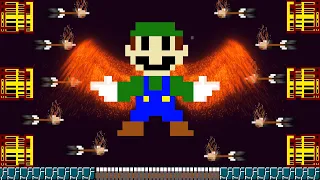 Super Mario Bros, God Mode Luigi vs the Cavern of Arrows Part 2 - GS Animation