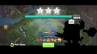 Getting it done again!! Wizard Valley (DH4) One Shot 3 Star attack!! Super Easy!!