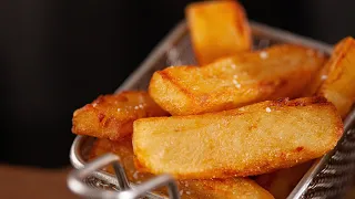 TRIPLE cooked CHIPS | Recipe for triple cooked FRIES | Foodgeek Cooking