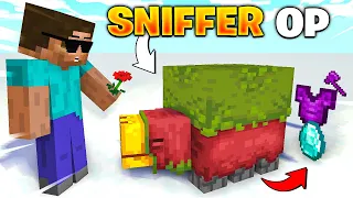 Minecraft But Sniffer Drops OP ITEM...