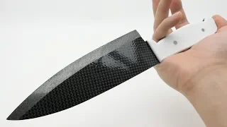 sharpest carbon fiber kitchen knife in the world