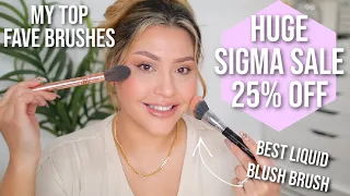 HUGE SIGMA SALE- MY TOP BRUSHES IN ACTION