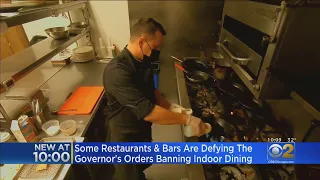 'We Close Down Again We Won't Survive It': Restaurants Defy Governor's Indoor Dining Ban