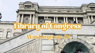 【4K】Library of Congress Walk Tour - Washington DC, USA