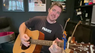 Finger Picking "Drift Away" (4 Easy Chords)