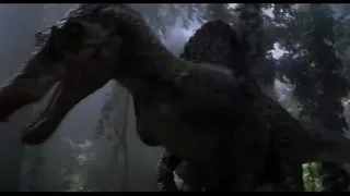 Jurassic Park 3 (2001) T-Rex vs Spinosaurus