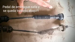 Como cambiar cable de embrague Peugeot 206 / pedal de embrague safa y se va hasta abajo!!!