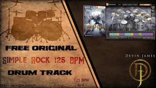 Free Original Simple Rock Drum Track - 125 BPM (FREE DOWNLOAD)