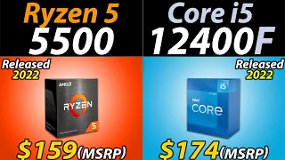 R5 5500 vs. i5-12400F | Which one Offers Better Value for Money?