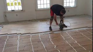 Installing hardwood flooring on top of radiant heat the efficient way!