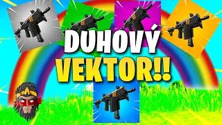 *CHALLENGE* DUHOVÝ VECTOR VE FORTNITE!!