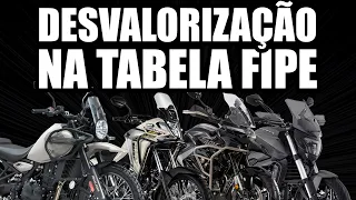 Moto usada - Quanto desvaloriza na tabela FIPE