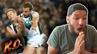 FIRST TIME WATCHING!!! NFL Fan Reacts to AFL HARDEST HITS & BIGGEST BUMPS