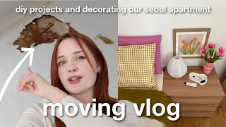 Moving Vlog | Home projects in our Korean apartment