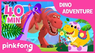 Tyrannosaurus Rex and more | +Compilation | Dino Adventure | Pinkfong Songs for Children