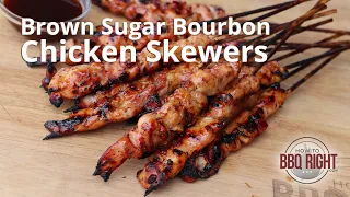 Brown Sugar Bourbon Chicken Skewers