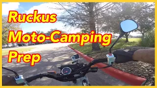 Honda Ruckus Camping Prep